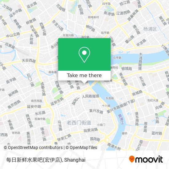每日新鲜水果吧(宏伊店) map