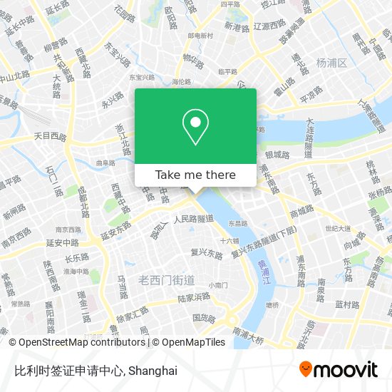 比利时签证申请中心 map