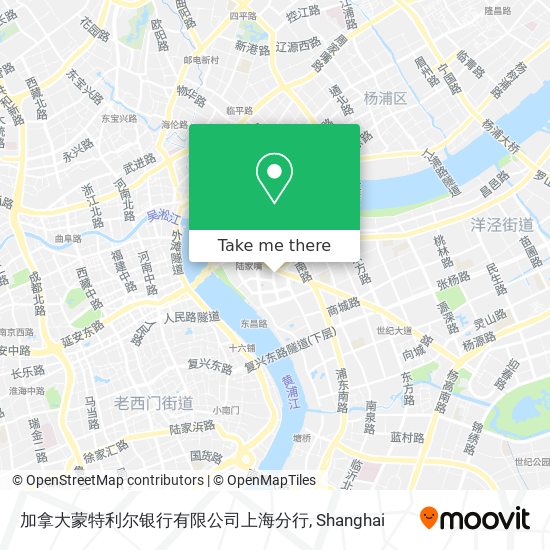 加拿大蒙特利尔银行有限公司上海分行 map