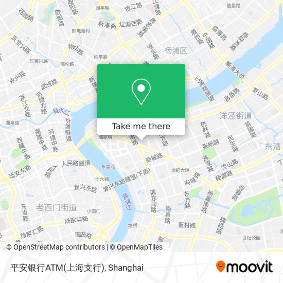 平安银行ATM(上海支行) map
