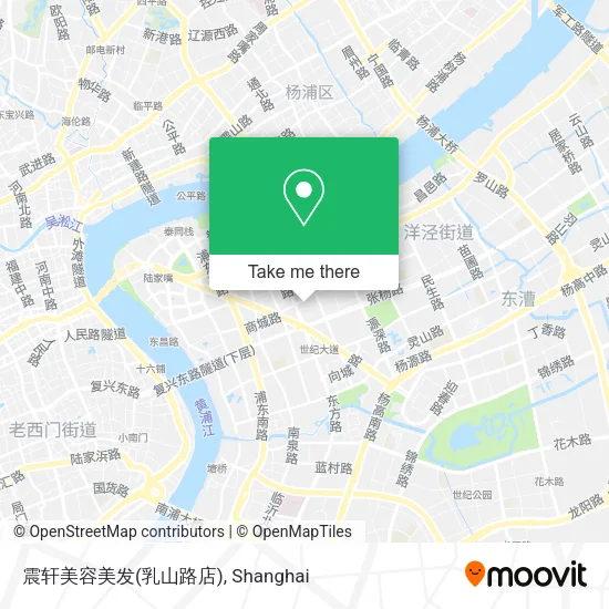 震轩美容美发(乳山路店) map