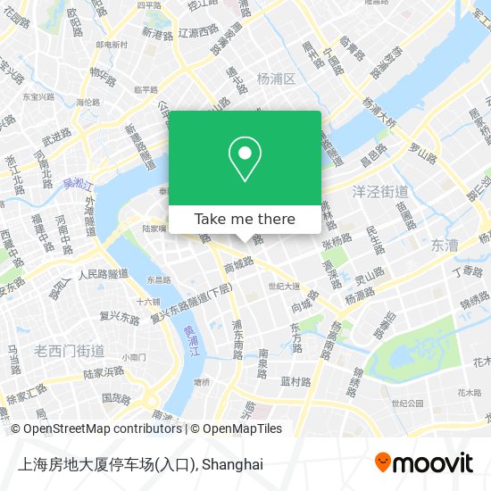 上海房地大厦停车场(入口) map