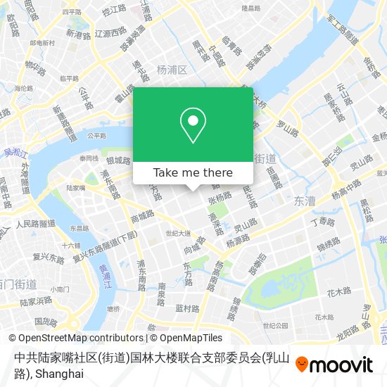 中共陆家嘴社区(街道)国林大楼联合支部委员会(乳山路) map