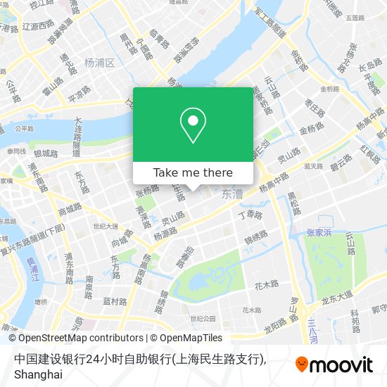 中国建设银行24小时自助银行(上海民生路支行) map