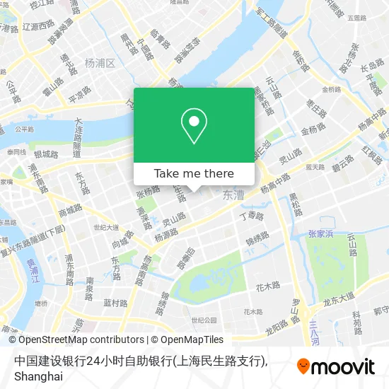 中国建设银行24小时自助银行(上海民生路支行) map