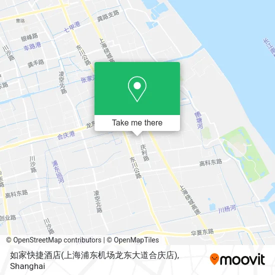 如家快捷酒店(上海浦东机场龙东大道合庆店) map
