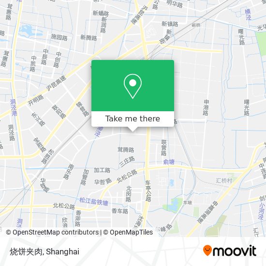 烧饼夹肉 map