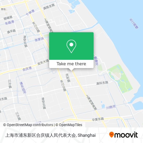 上海市浦东新区合庆镇人民代表大会 map