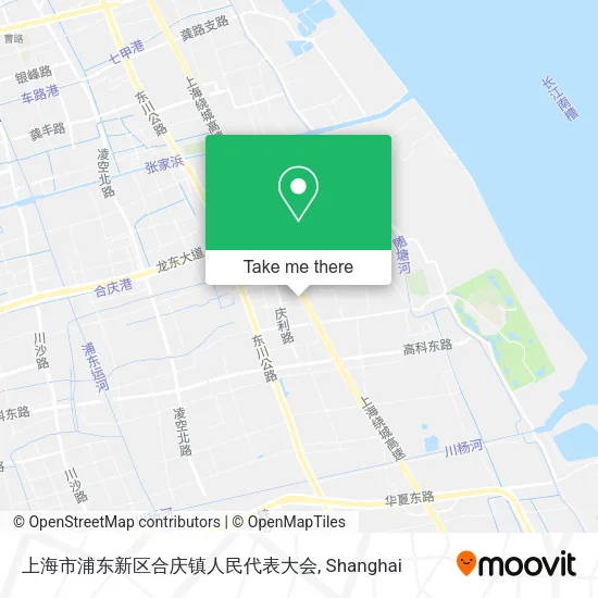 上海市浦东新区合庆镇人民代表大会 map