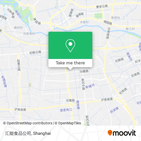 汇能食品公司 map