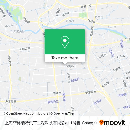 上海菲格瑞特汽车工程科技有限公司-1号楼 map