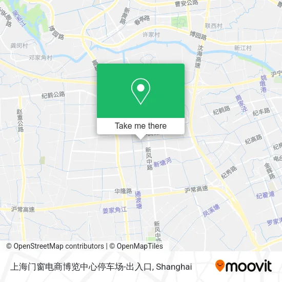 上海门窗电商博览中心停车场-出入口 map