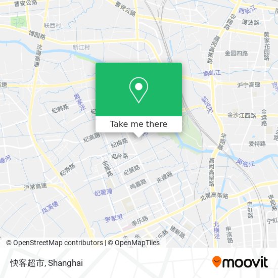 怏客超市 map
