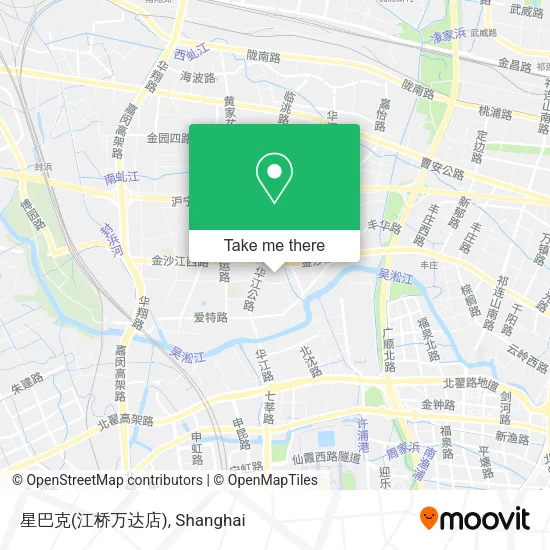 星巴克(江桥万达店) map