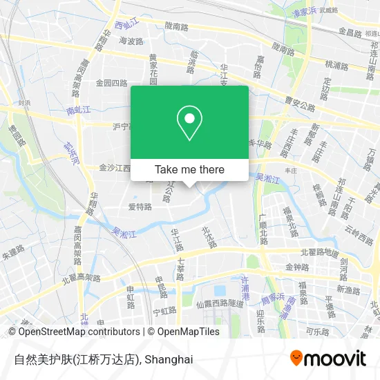自然美护肤(江桥万达店) map