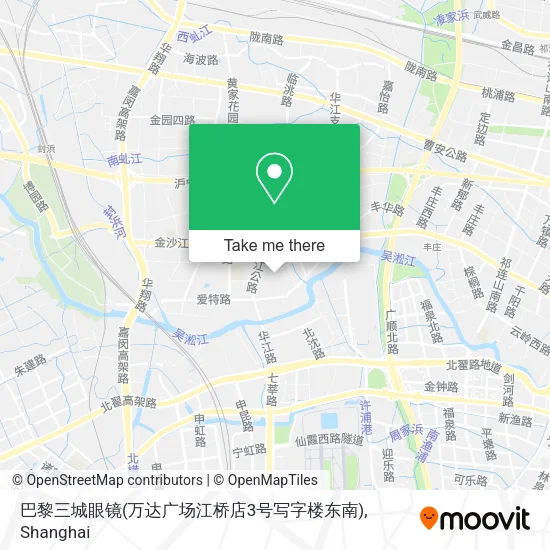 巴黎三城眼镜(万达广场江桥店3号写字楼东南) map