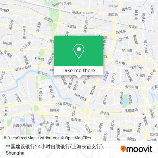 中国建设银行24小时自助银行(上海长征支行) map