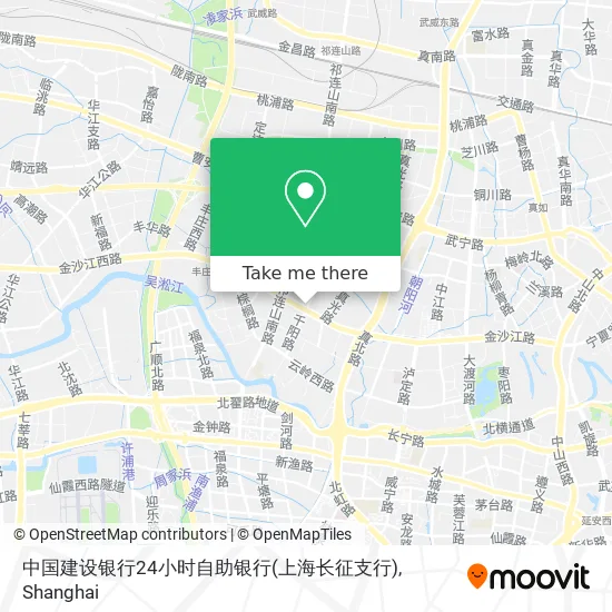中国建设银行24小时自助银行(上海长征支行) map