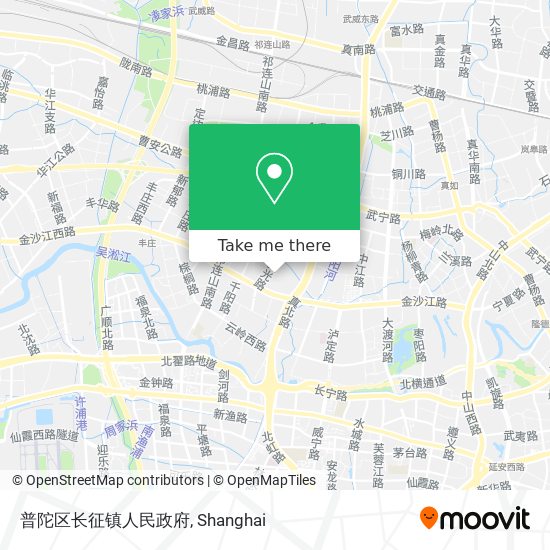 普陀区长征镇人民政府 map
