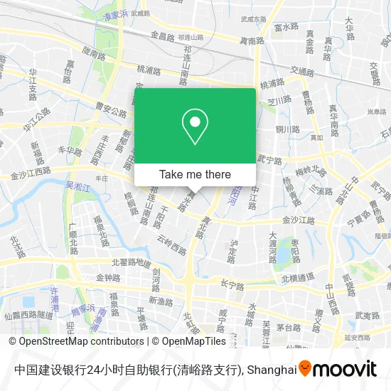 中国建设银行24小时自助银行(清峪路支行) map