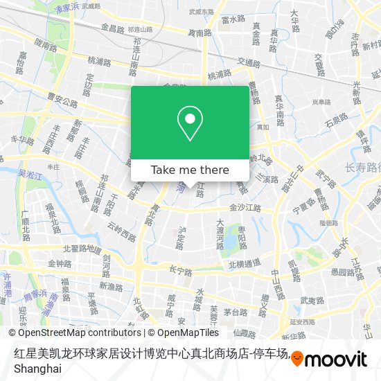 红星美凯龙环球家居设计博览中心真北商场店-停车场 map