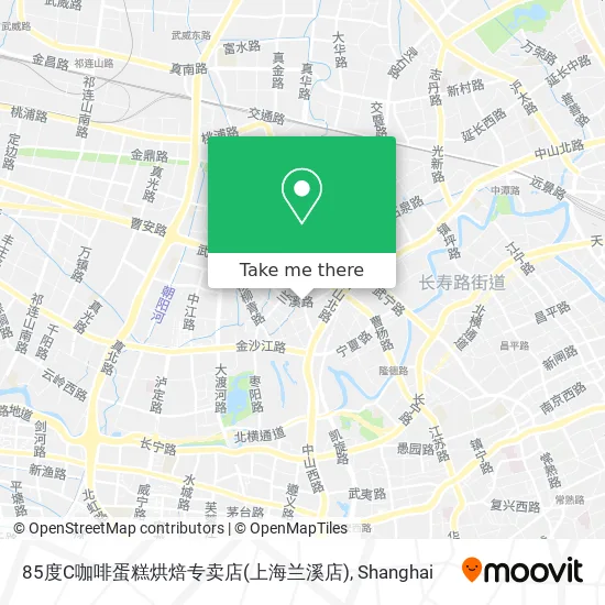 85度C咖啡蛋糕烘焙专卖店(上海兰溪店) map
