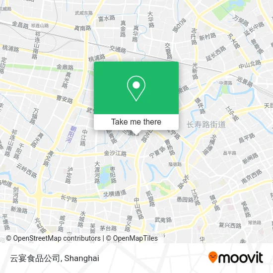 云宴食品公司 map