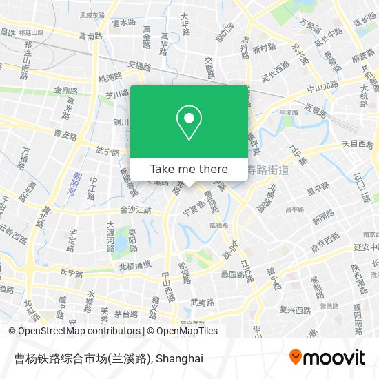 曹杨铁路综合市场(兰溪路) map