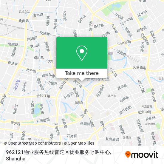 962121物业服务热线普陀区物业服务呼叫中心 map