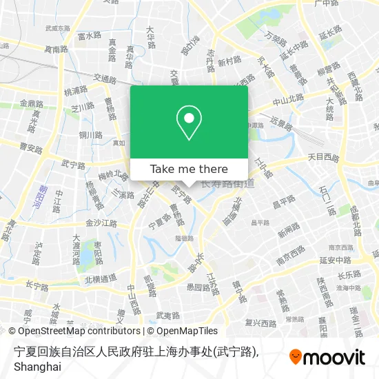 宁夏回族自治区人民政府驻上海办事处(武宁路) map