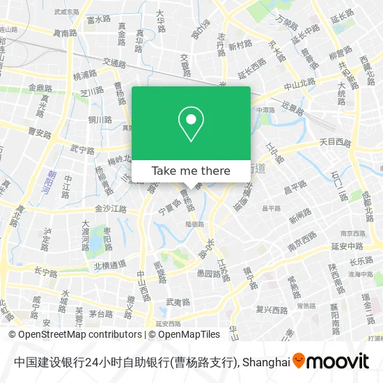 中国建设银行24小时自助银行(曹杨路支行) map