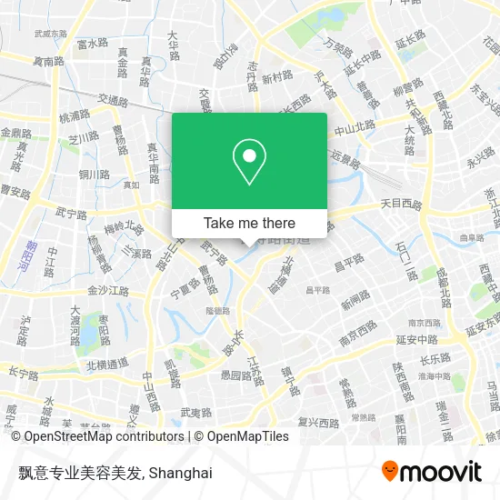 飘意专业美容美发 map