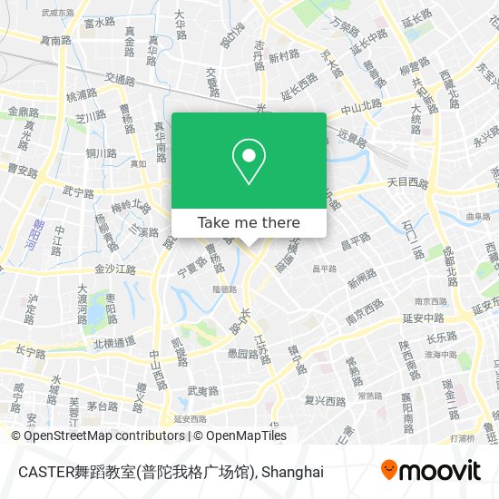 CASTER舞蹈教室(普陀我格广场馆) map