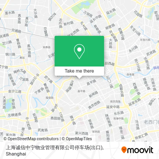 上海诚信中宁物业管理有限公司停车场(出口) map