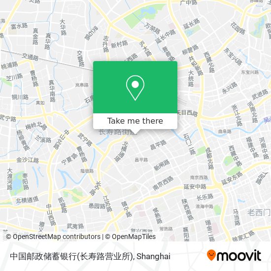 中国邮政储蓄银行(长寿路营业所) map