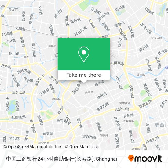 中国工商银行24小时自助银行(长寿路) map