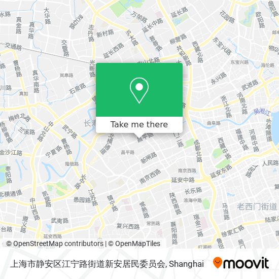 上海市静安区江宁路街道新安居民委员会 map