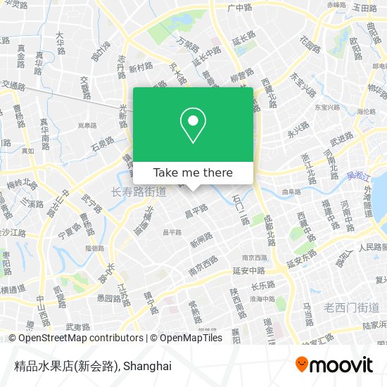 精品水果店(新会路) map