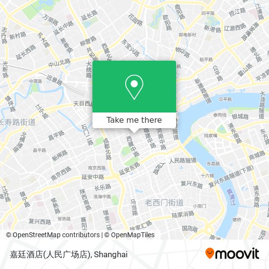 嘉廷酒店(人民广场店) map