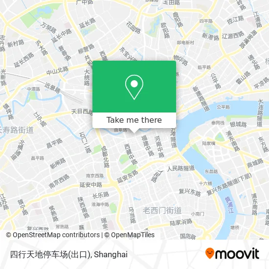 四行天地停车场(出口) map