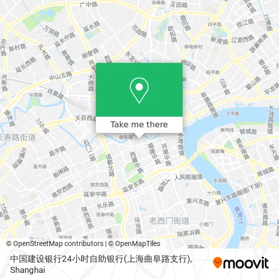 中国建设银行24小时自助银行(上海曲阜路支行) map