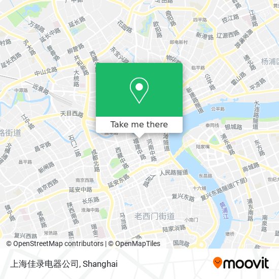上海佳录电器公司 map