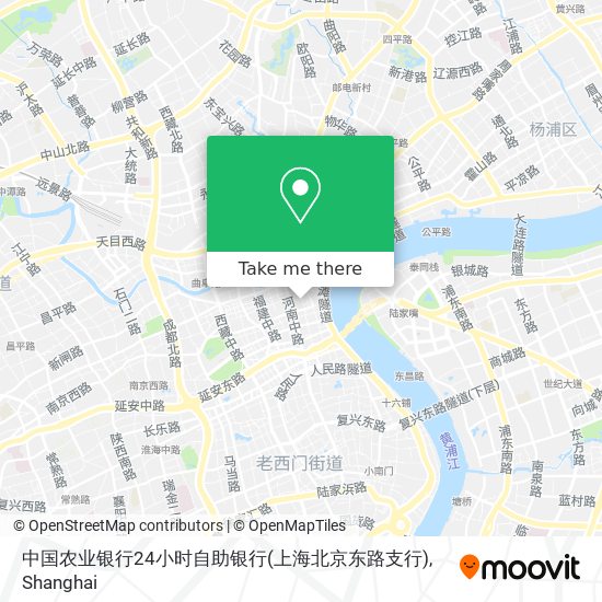 中国农业银行24小时自助银行(上海北京东路支行) map