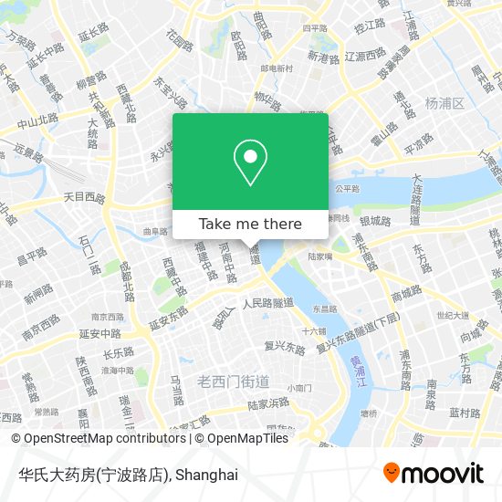 华氏大药房(宁波路店) map