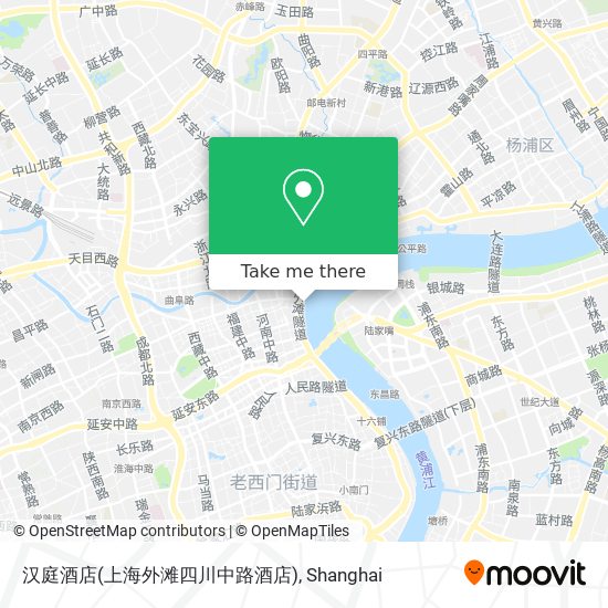 汉庭酒店(上海外滩四川中路酒店) map