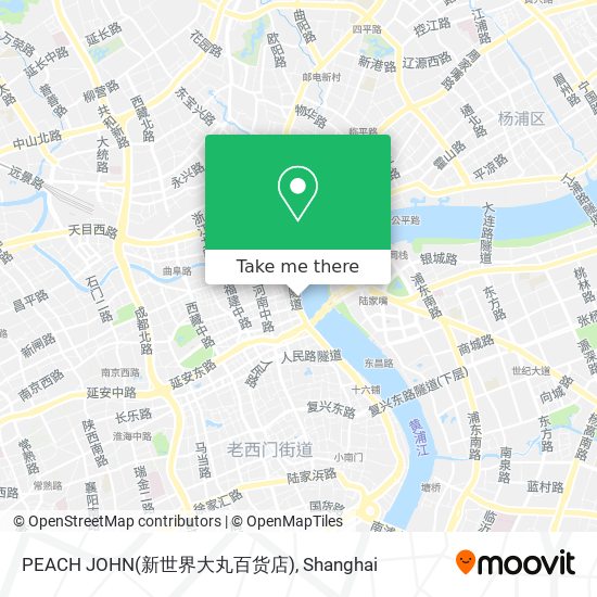 PEACH JOHN(新世界大丸百货店) map