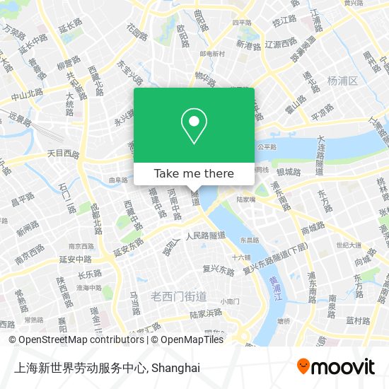上海新世界劳动服务中心 map