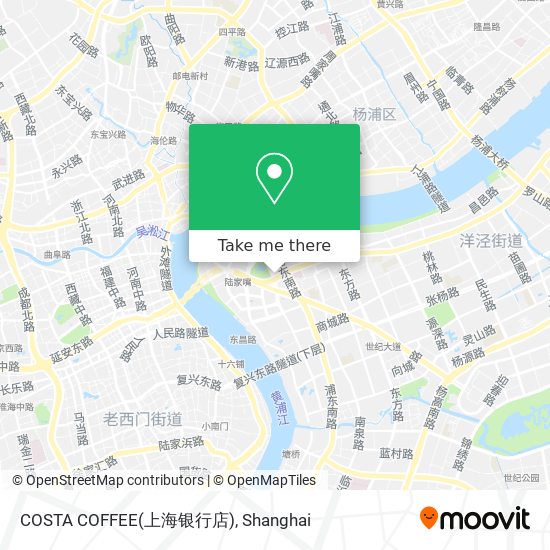 COSTA COFFEE(上海银行店) map