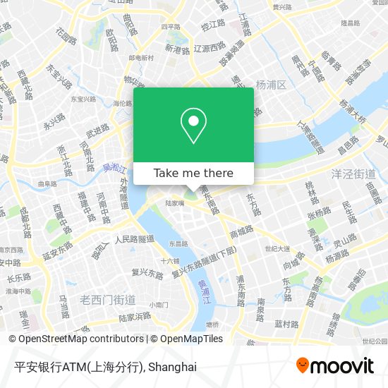 平安银行ATM(上海分行) map