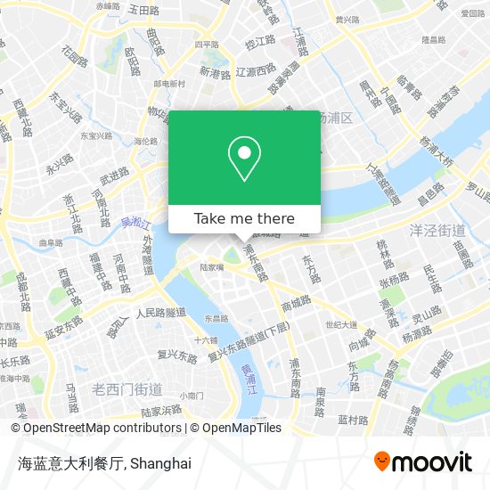 海蓝意大利餐厅 map